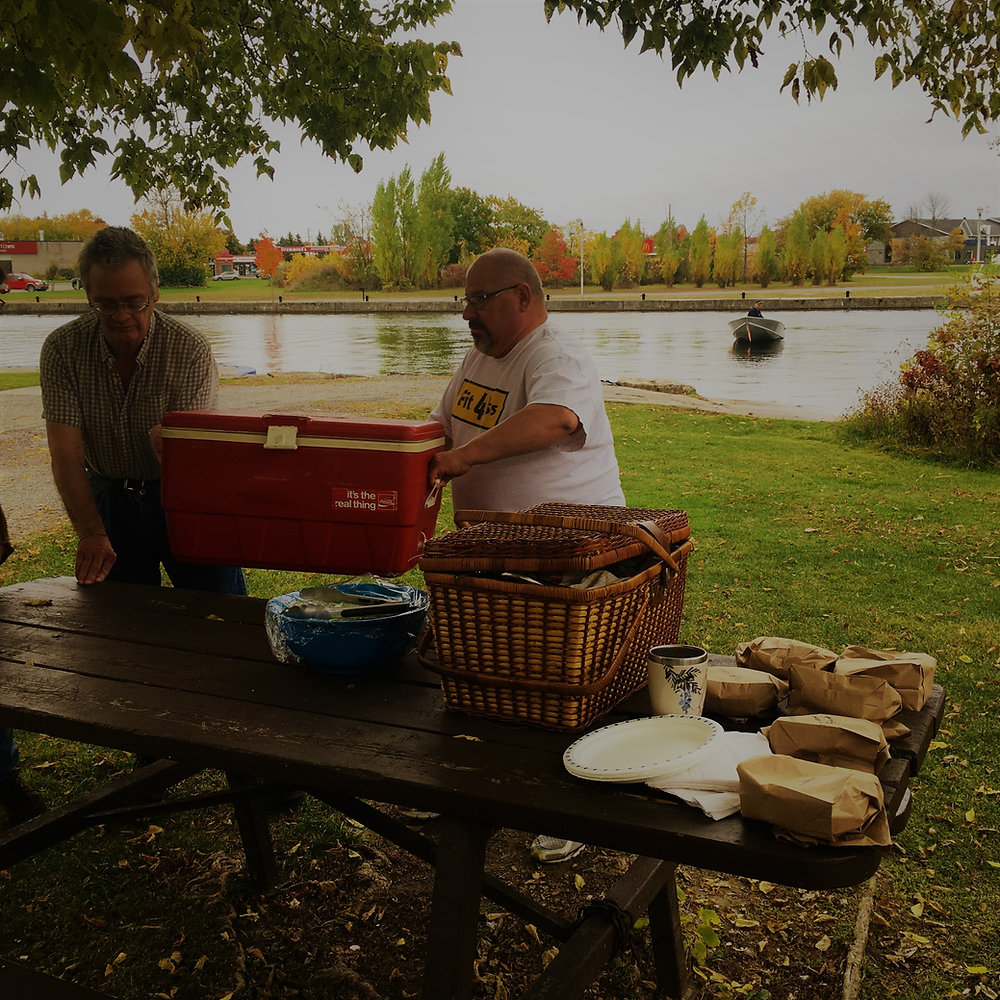 Community gathering outdoors