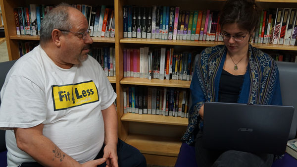 Robert and team at the library